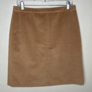 M&S Collection Skirt Nutmeg Wool Blend Academia Parochial Collegiate Pencil 8